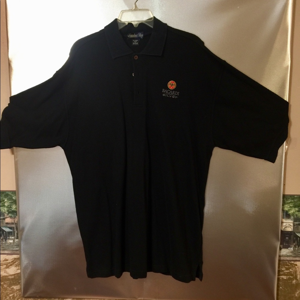 Bacardi Silver Mens XL polo shirt by Catalina Bay